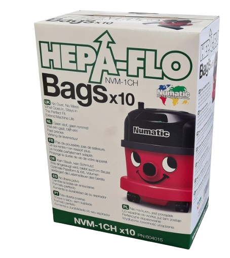 Numatic NVM-1CH Hepaflo Dust Bags 10/Pack – Pacific Hygiene